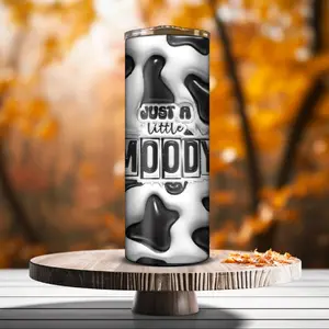 Just a little Moody stainless steel tumbler Straw