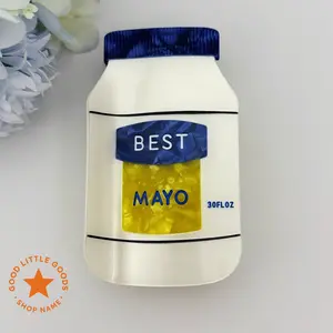 Best Mayo Hair Claw Clip – Real mayonnaise Funny Food-Inspired Cute Hair Accessory, Durable & Trendy Gift for Foodies, Women, Wife, GF, BFF, or Bestie | Unique Design Piece, Perfect for Birthday, Thanksgiving & Christmas