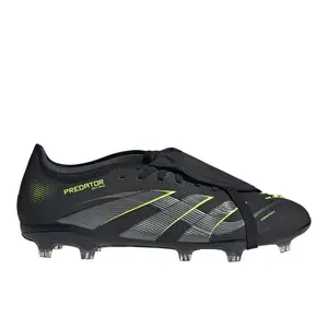 adidas Mens Predator Pro Fold-Over Tongue Firm Ground Soccer Cleats  - Black
