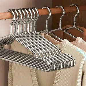 Stainless Steel Clothes Hangers, Durable & Rust-Resistant Design, Set of 20 Pcs/40 Pcs, Ideal for Home Organization