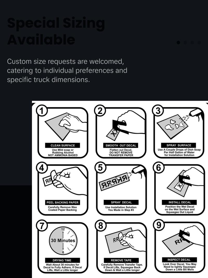 Chevy Silverado Reaper Bedside Decal (2 pcs), Reaper Decal, Chevy Stickers, fits 2019- 2024 CHEVY SILVERADO 1500 , Multiples Color Available, Truck Decal