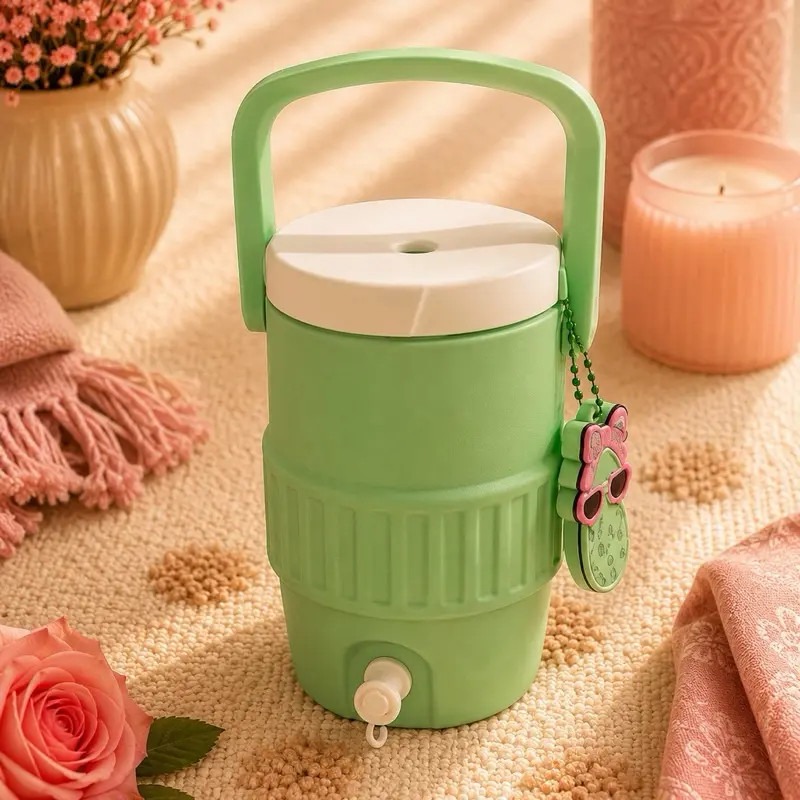 3D Insulated Cooler Koozie, Portable Beverage Holder for Cans & Bottles