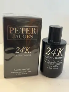 Peter Jacobs 24K VICTORY Homme 3.4 oz / 100 ML Eau de Parfum for Men Regular Edition Sealed Box