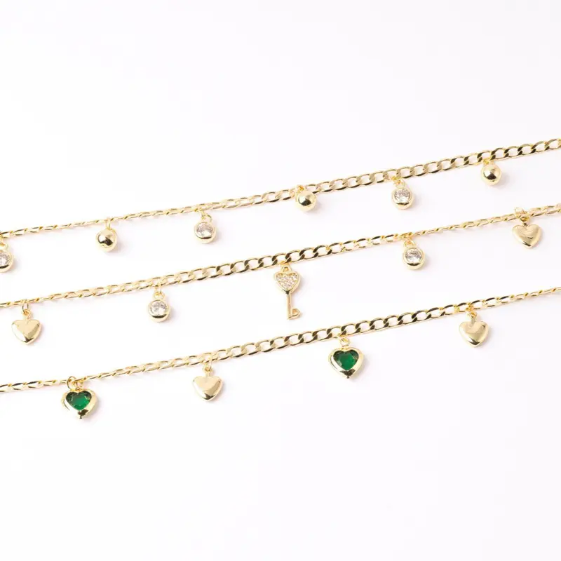 14K Gold Plated Anklet 21cm + 5cm Extension