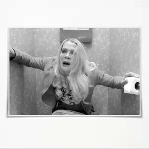 White Chicks Poster Funny Movie Bathroom Wall Art Vintage Black And White Humor Comedy Canvas Prints Art The Toilets Sign Picture Posters 90s Retro Film Room Modern Home Decor 12x16inch Unframed