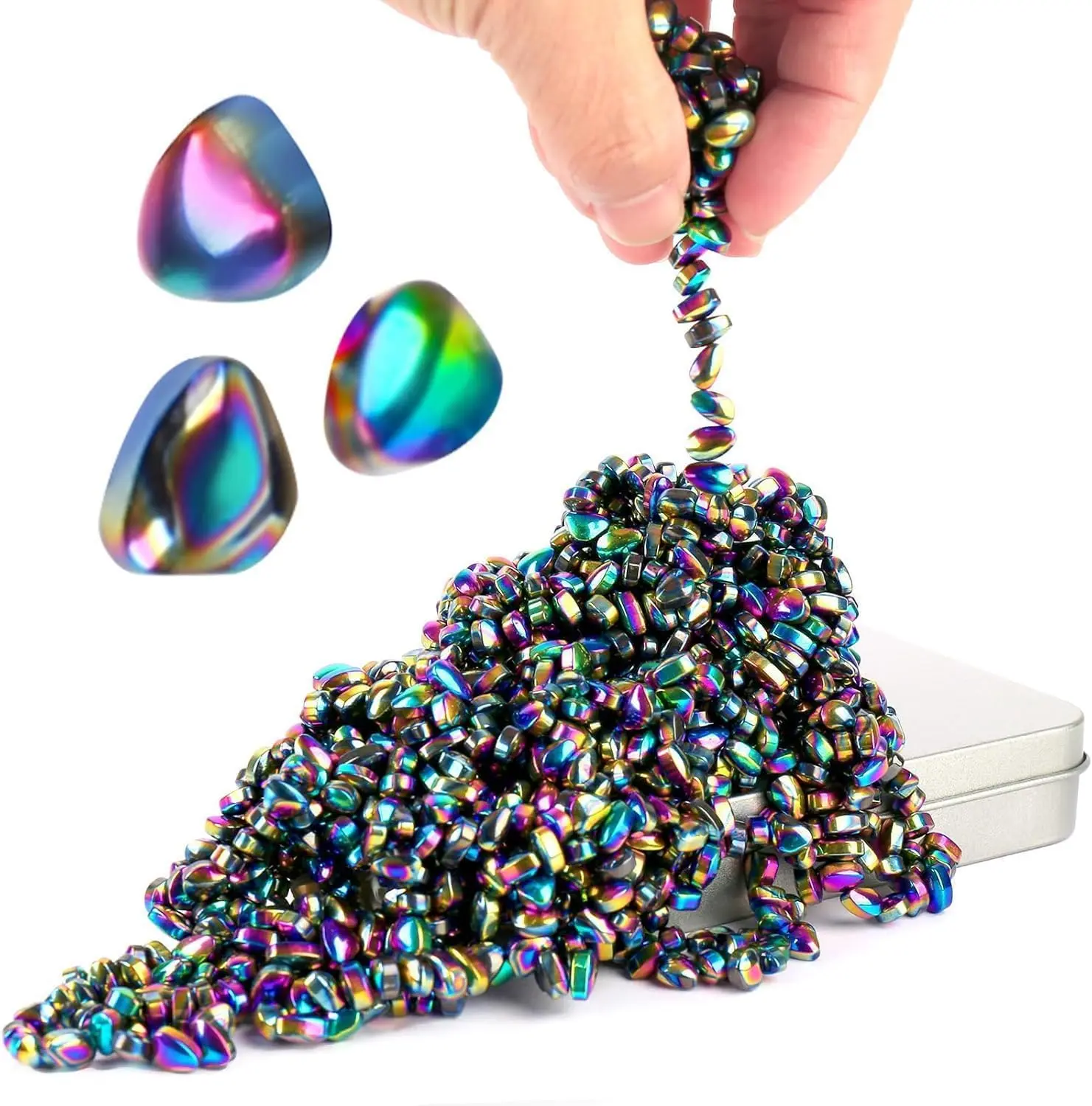 Matassari 550pcs Fidget Toy, Sensory Toys for Adults & Teens（Colour） | At work or parties, shape, stack, relax and unwind; a fun gift for birthdays, Christmas and stocking stuffers