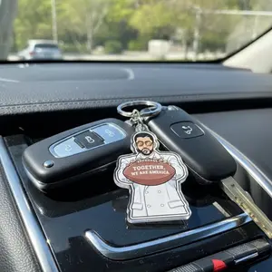 BB Together We Are America Acrylic Keychain, Gift For BFF, Gift Ideas