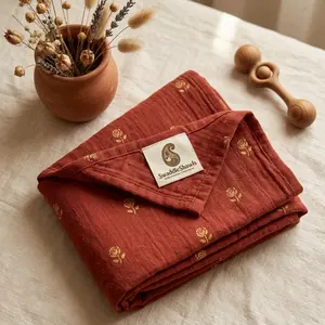 The Agra Brick Rose Swaddle