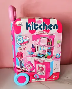 Portable 3 in 1 Kitchen Luggage Set with Fun Design