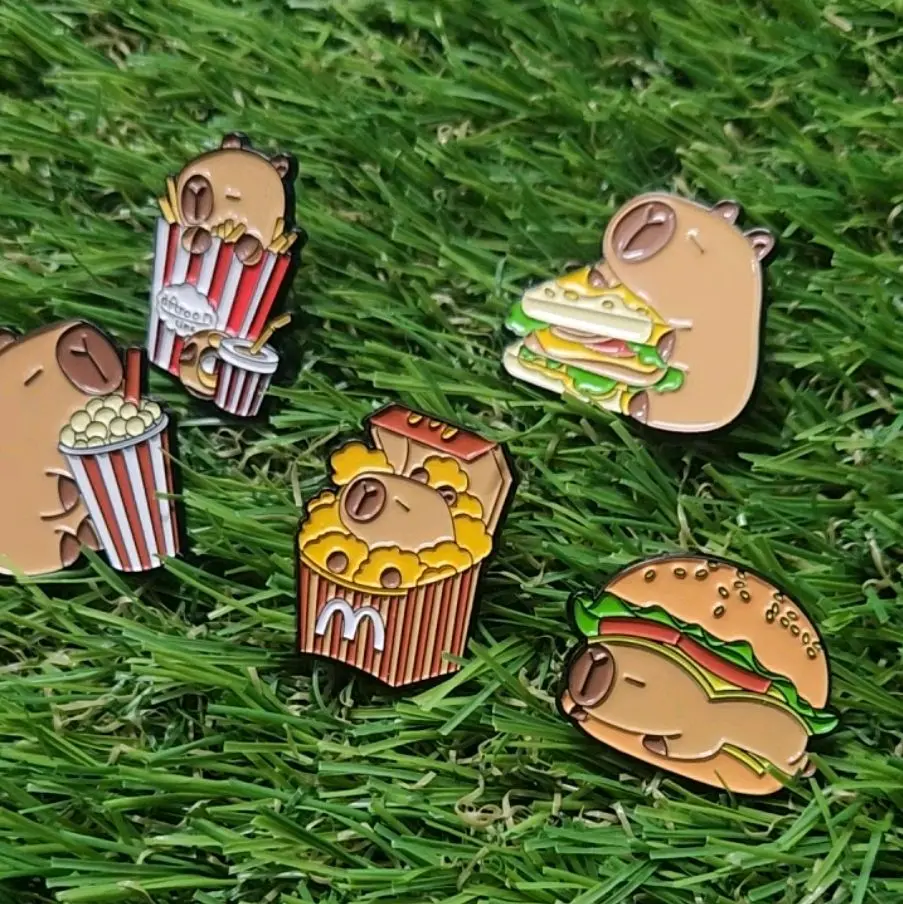 Capybara Brooch metal pin