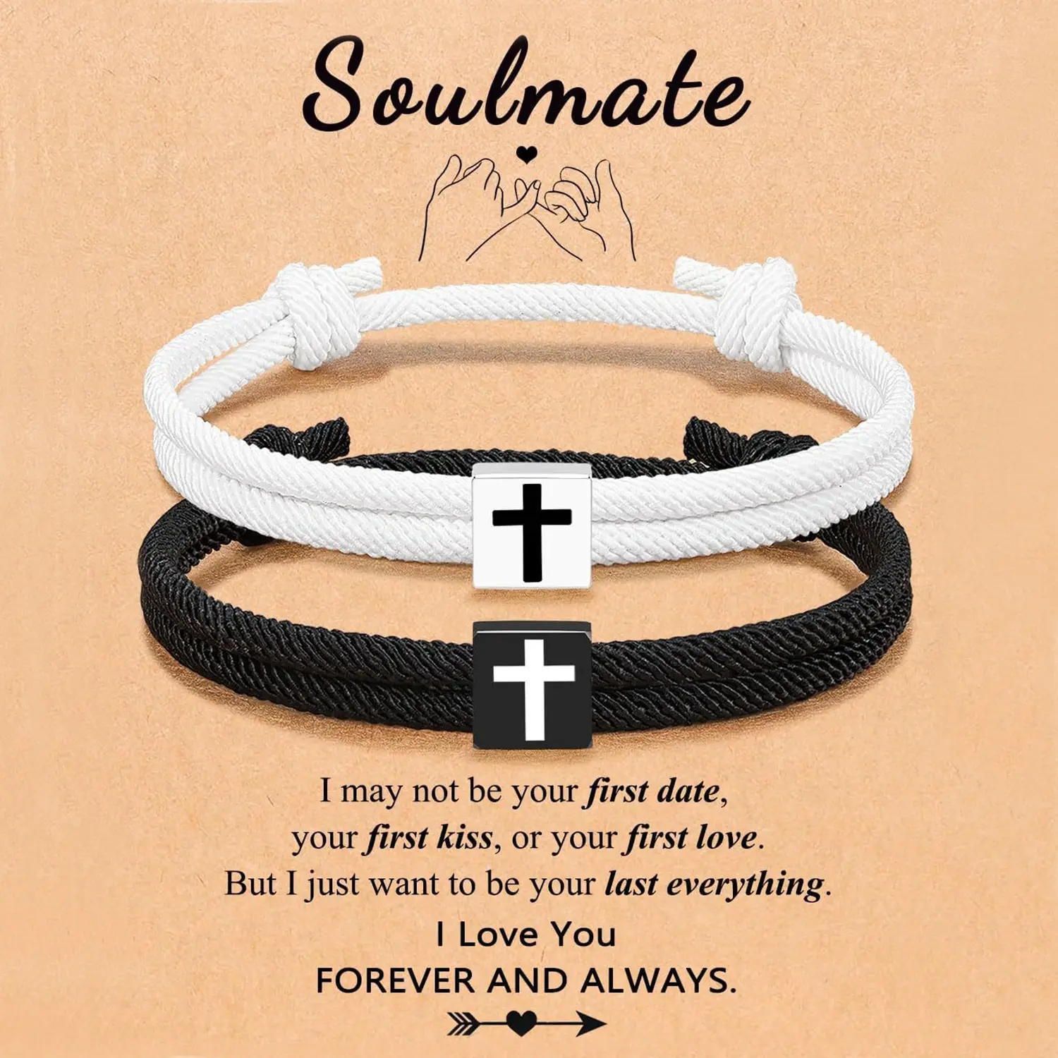 Braided Cross Bracelet Adjustable Rope Valentine Christian Religious Gift Jesus Bracelet for Men Women WWJD Wristband