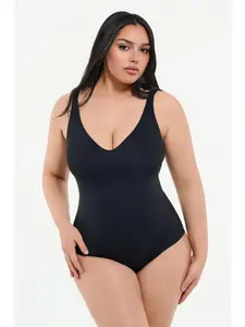 Seamless Shaping Bodysuit Full Coverage, No Lines | Black