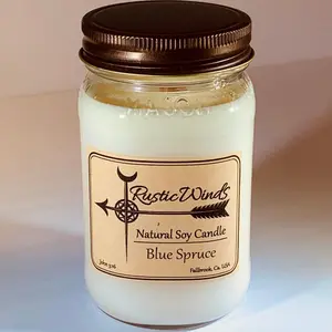 Blue Spruce - Soy Candle Decor Fragrance Wood Cozy Scented Outdoors holiday candle candles wax premium candle gift candle gift holiday gift natural soy Highly perfect western small business first valentine handmade candle buy eco friendly decor present de