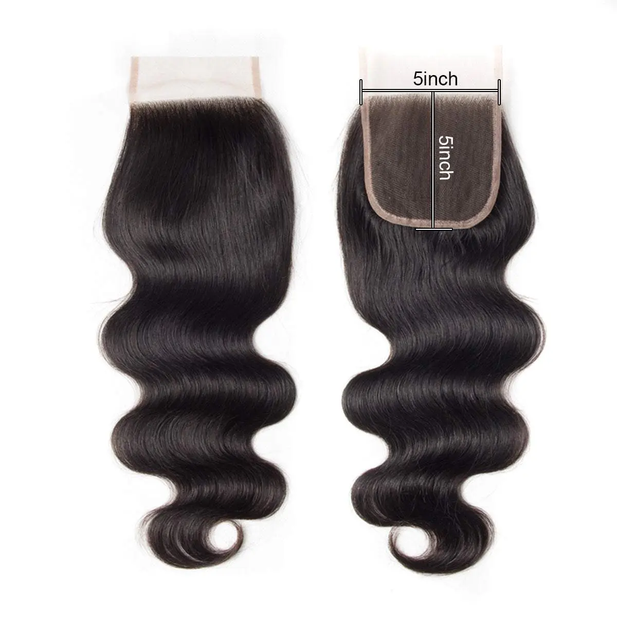 BODY WAVE 5x5 HD Closure - Invisible Lace with Free Parting