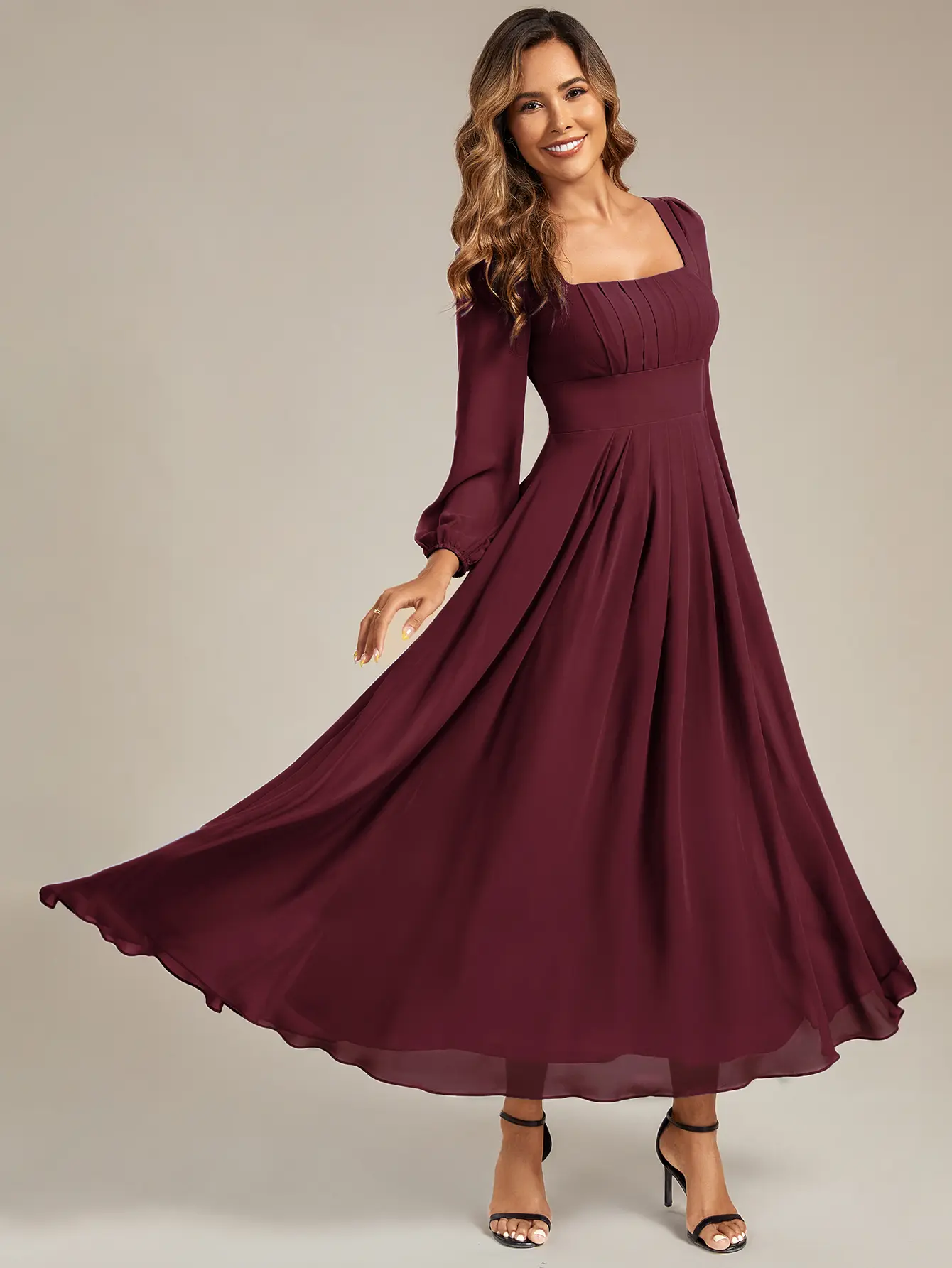 knee length dresses for ladies White Sweetheart Chiffon Prom Dress