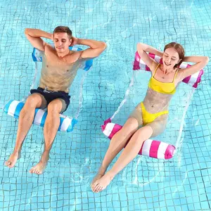 2-Pack Adult Inflatable Pool Floats, Inflatable Pool Floaters, 4-in-1 Multifunctional Multi Purpose Inflatable Portable Pool Lounger, Essential for Pool Parties and Summer Fun