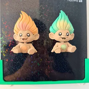 3DMistfit Trolls Magnet Buddies - Adorable Rainbow Hair Characters for Refrigerator Decor