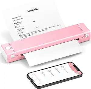 Phomemo M08F Portable Printers Wireless for Travel, Support 8.5" X 11" US Letter,Bluetooth Thermal Printer Compatible with iOS, Android, Laptop, Inkless Mobile Printer for Travel, Office, Home, School