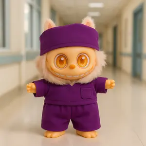 Labubu Nurse Scrub Outfit - Handmade & Adorable