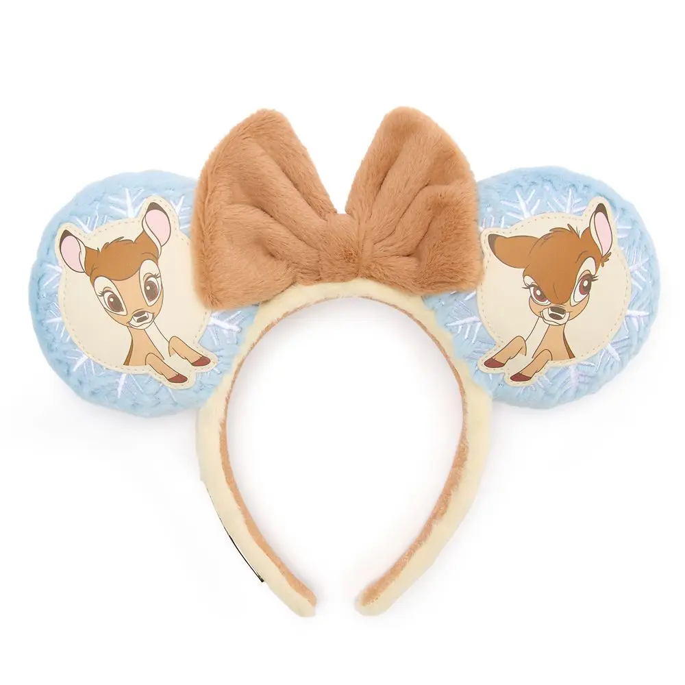 Sequin Bow Hairband with Gold and Brown Accents Disney Bambi Glitter Bambi Inspired Bow Clip Headband, Bambi Birthday  main image 2