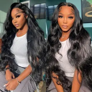 Geeta Hair-Affordable Glueless Loose Wave Wig 4x6/13x4 Lace Front 180% Density Wigs with Curtain Bangs Pre Plucked Real Human Hair#TikTokShopBackToSchool