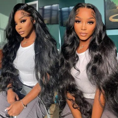 Geeta Hair-Affordable Glueless Loose Wave Wig 4x6/13x4 Lace Front 180% Density Pre-Cut Wigs with Curtain Bangs Pre Plucked &Real Human Hair#TikTokShopBackToSchool