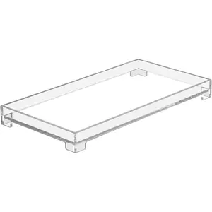 Bathroom Tray Acrylic Rectangle Decorative Catchall Organizer Storage Tray Large-Clear