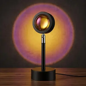 Sunset projection LEd strip Lights with Remote, Usb rechargeable, color changing mood lighting for Bedroom, Kids Room, party decor, starry night ambiance, Smart control, dimmable romantic Dreamy Atmosphere