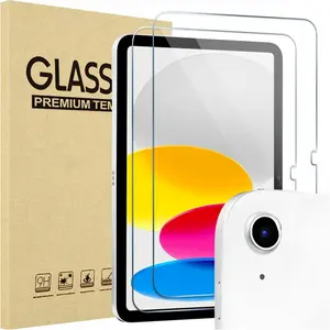 2pcs Suitable for iPad A16 11th Generation 10th Generation (2025 2022) / iPad Air 4/5/11 Screen Protector, Anti-Scratch Film, Tempered Glass Protector, HD Transparent, Bubble-Free, Compatible with Apple Pencil, Smooth Surface, HD Clarity