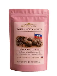 Haitian Chokola Ball (Boul Chokola Peyi)- Traditional Haitian Hot Chocolate Mix- Natural Cocoa -8 0zCocoa