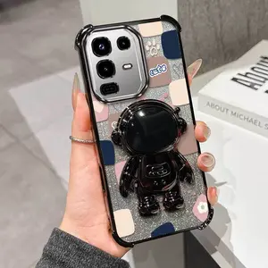 1 Piece Sun Cute Bear Suitable For Infinix Note 50 Pro/40 Pro 5G/4G/40 Pro+ 5G/40/30/50 Pro+ 5G/Smart 10 PLUS Premium And Stand Flexible Design Phone Case Cover Ideal For Business Compatible With Infinix Note 50 Pro 4G