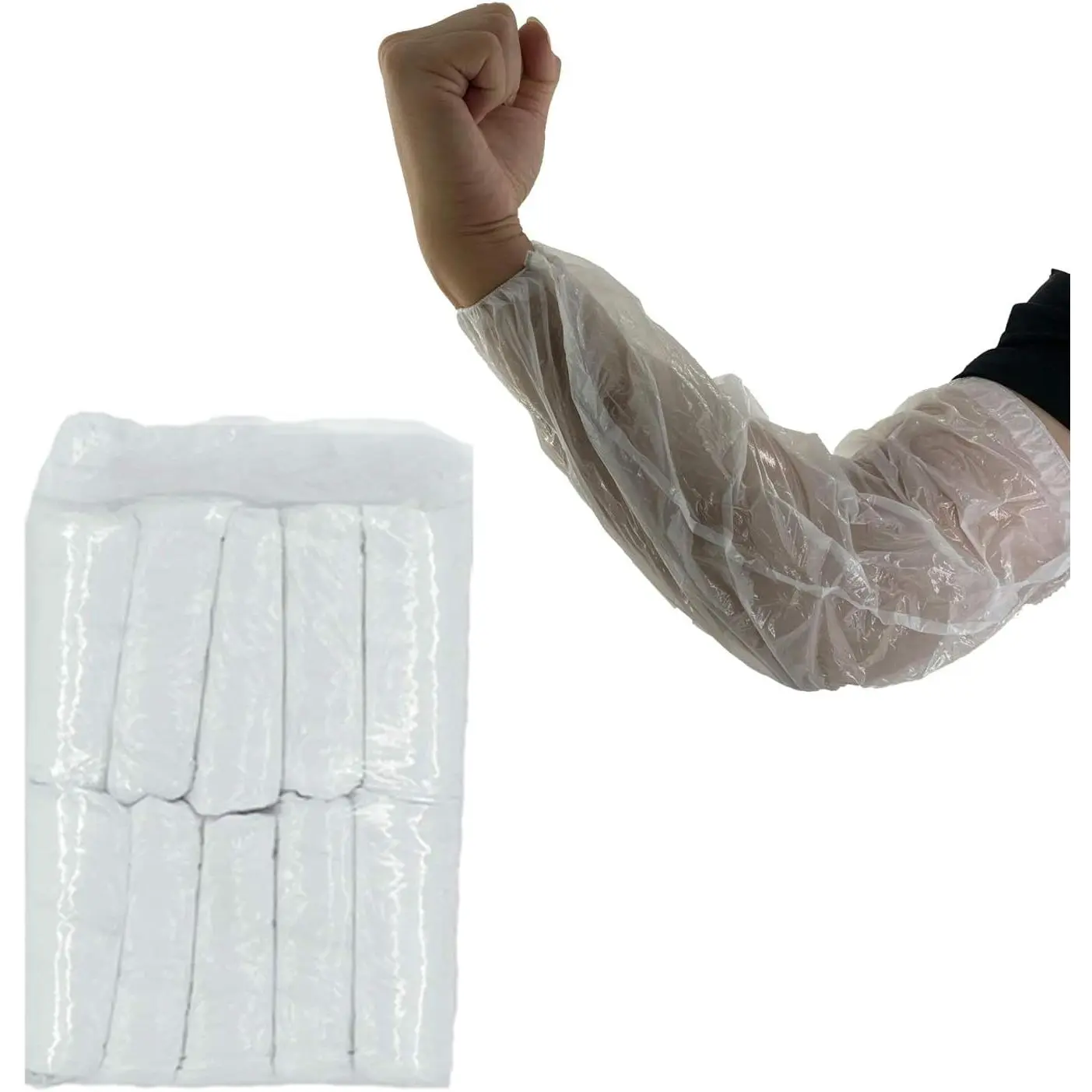 Disposable Arm Sleeves Covers, 100 count  PE Oversleeves Covers