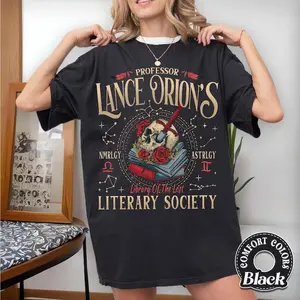 Professor Lance Orion's Book Club TShirt, Bookish Shirt, Celestial Heirs Band Tee, Almighty Sovereign Society, ZA Merch
