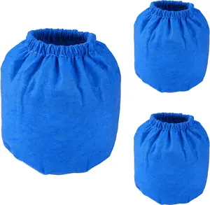 3 Pack VRC2 Cloth Filter for Vacmaster 1.5 to 3.2 Gallon Wet/Dry Vacuums, Also fit for Armor All AA155 AA256 AA255 2.5 Gallon Shop VAC Microlined