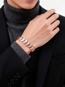 2026 New Alloy Magnetic Men's Bracelet, Dual-Row Magnetic Therapy Bangle, Adjustable Magnetic Cuff, Metal Bracelet. Available in Gold, Silver, Vintage Red Copper. Perfect Gift for Father, Husband, Boyfriend. Durable Daily Wear for Casual & Party