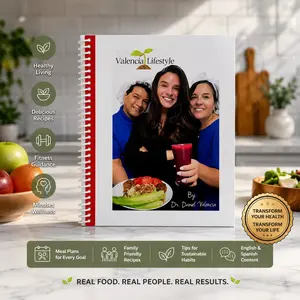 Valencia Lifestyle Diet Book – Dr. Valencia Bilingual English/Spanish | 28-Day Meal Planner for Healthy Eating & Balanced Living