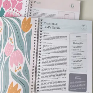 Guided Bible Study Notebook - 52-Week Daily Reading Plan, Spiritual Companion for Adults, Bible in a Year Journal
