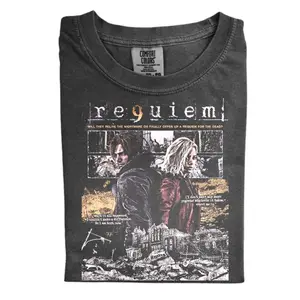 The Vintage Resident Evil Requiem Comfort Color Shirt, Vintage Survival Horror Game Shirt, Retro Resident Evil Gaming Shirt, Gift for Men, Gift for Women, Crew Neck T-shirt, Trending T-shirt