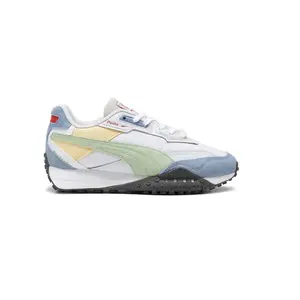 PUMA Kids Boys Blktop Rider Bts Lace Up  Sneakers Shoes Casual - Blue, Green, White