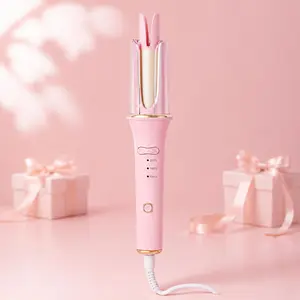 Curling Stick Automatic Curling Iron for Women, One-Click 2-Way Rotating Hair Curler with Ionic Technology, 3 Heat Levels, Easy Styling, Perfect Gift, 25mm