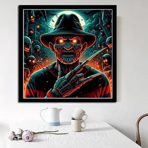 Freddy's Nightmare 5D Diamond Arts Colorful Painting Kit without Frame, DIY Decorative Art Picture for Beginner, Wall Art Decor for Home Living Room Bedroom