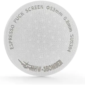 54mm Puck Screen - 0.8mm Espresso Puck Screen - Metal  Coffee Filter for  Sage 54mm Portafilter Basket - Double-layer Espresso Screen FG5591M-OS