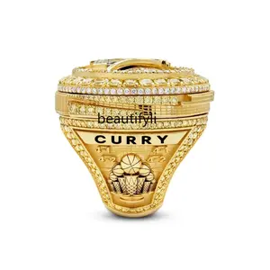 Ring Rotation Transform Fan Collection Souvenir Custom Gold Plated Ring