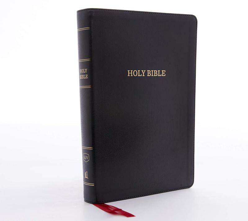 KJV Holy Bible: Giant Print with 53,000 Cross References, Deluxe Black Leathersoft, King James Version Imitation Leather, Large Print