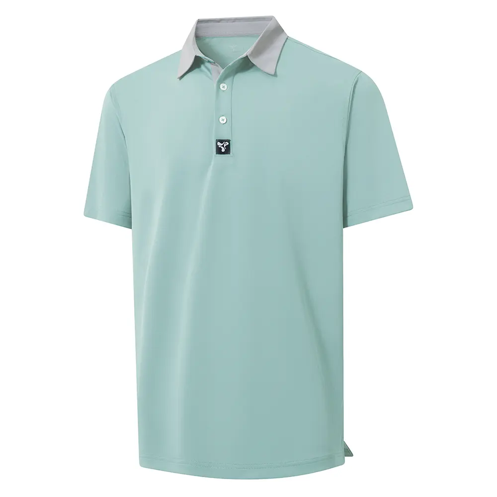 Men' s Golf Shirts Short Sleeve Performance Moisture Wicking Dry Fit Solid Casual Pique Golf Polo Shirts for Men