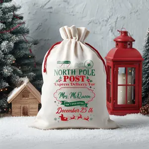 Personalized Santa Sack: North Pole Express Delivery Christmas Gift