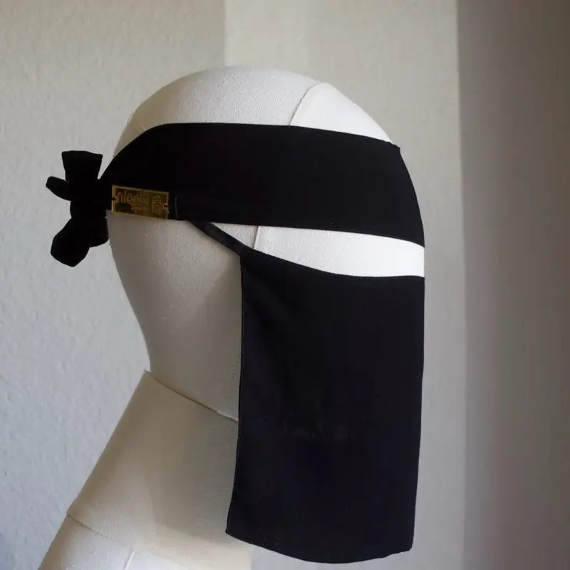 soft band Niqab (gold logo slanted elastic band)