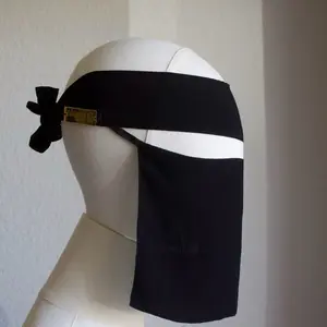 soft band Niqab (gold logo slanted elastic band)