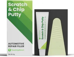 Scratch & Chip Putty  ReadyMixed g Automotive Body Filler Kit for Deep Scratches & Gouges, Complete Chip Repair Kit with Spreader & Sandpaper  No Mixing Required