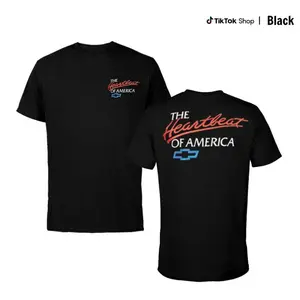 Chevrolet T-Shirt, Featuring 'The Heartbeat of America' Graphic and Logo, Soft Cotton Fabric, Unisex Fit for Men and Women, Perfect Gift for Car Enthusiasts and Chevy Fans graphic t-shirts